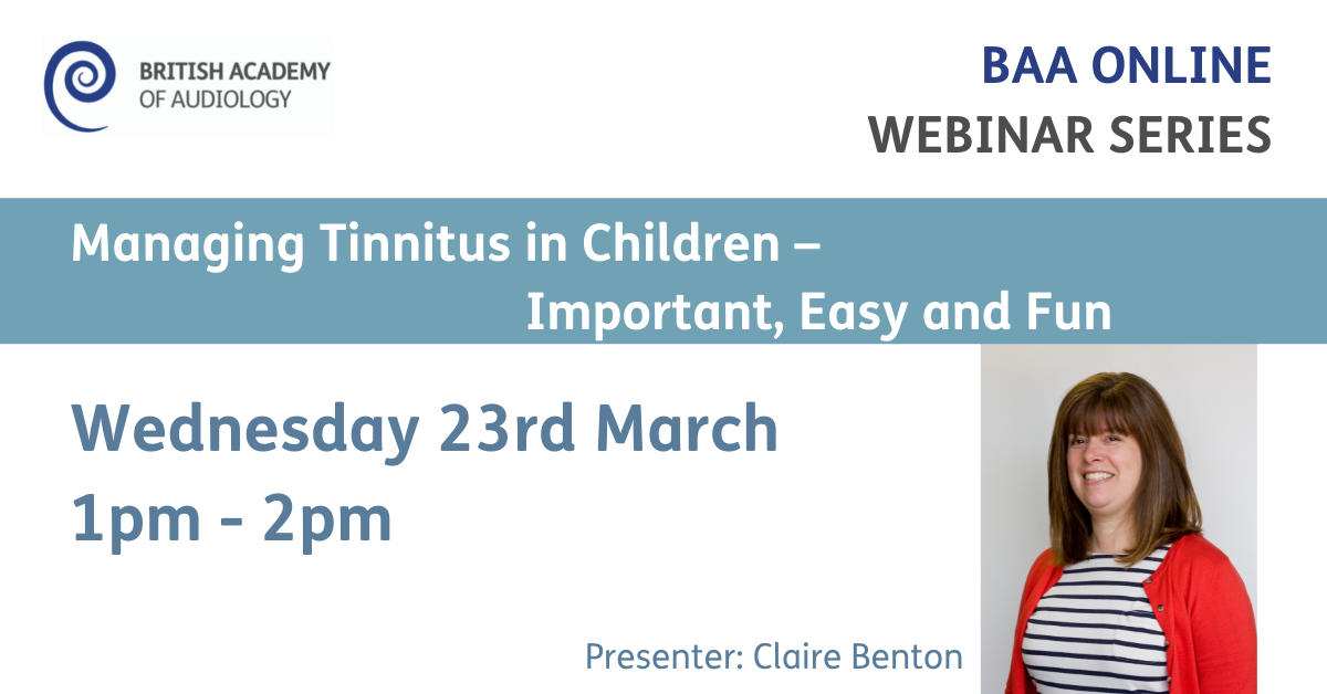 Managing Tinnitus in Children – Important, Easy and Fun - British ...