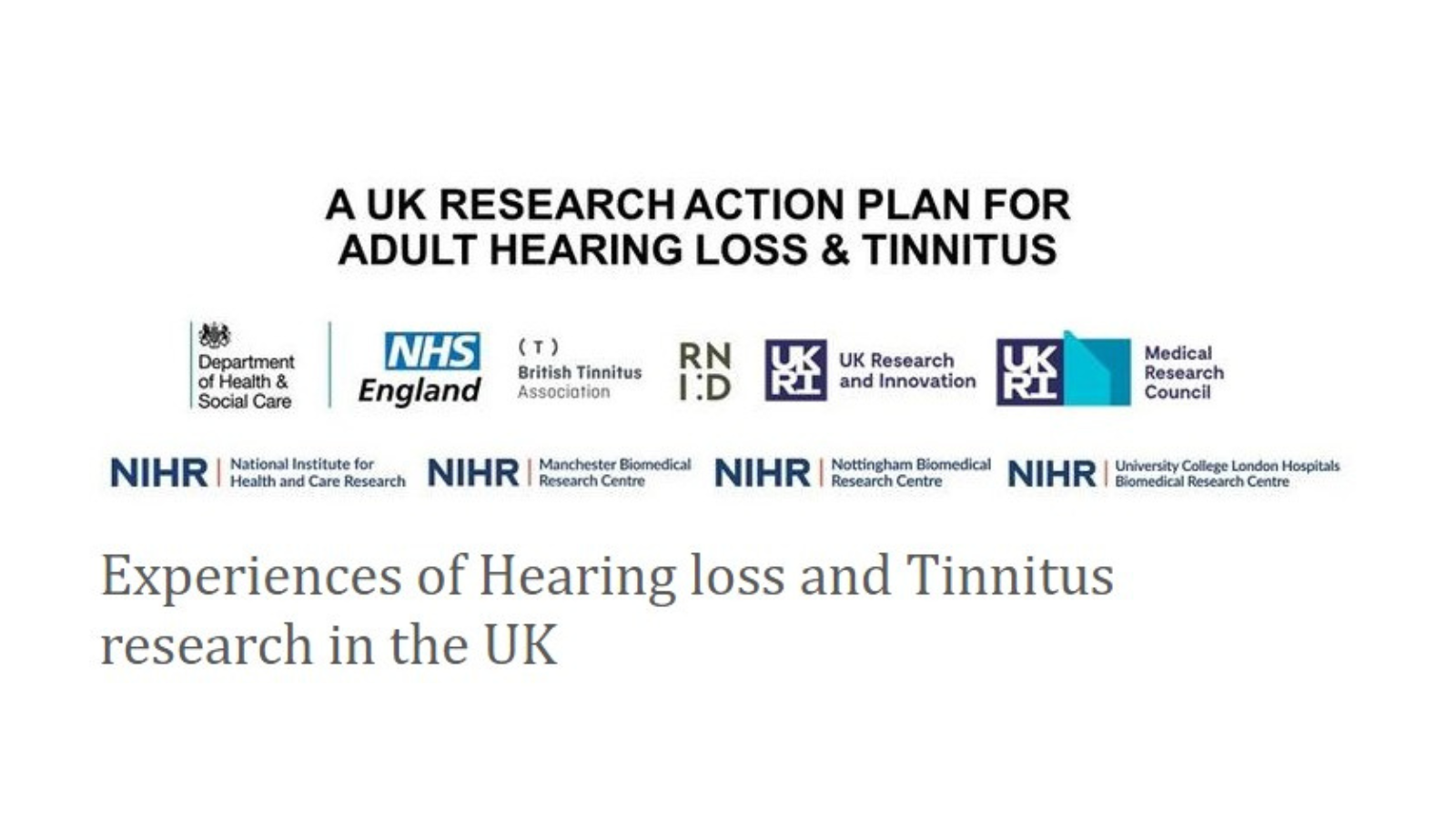 Tinnitus nhs hot sale