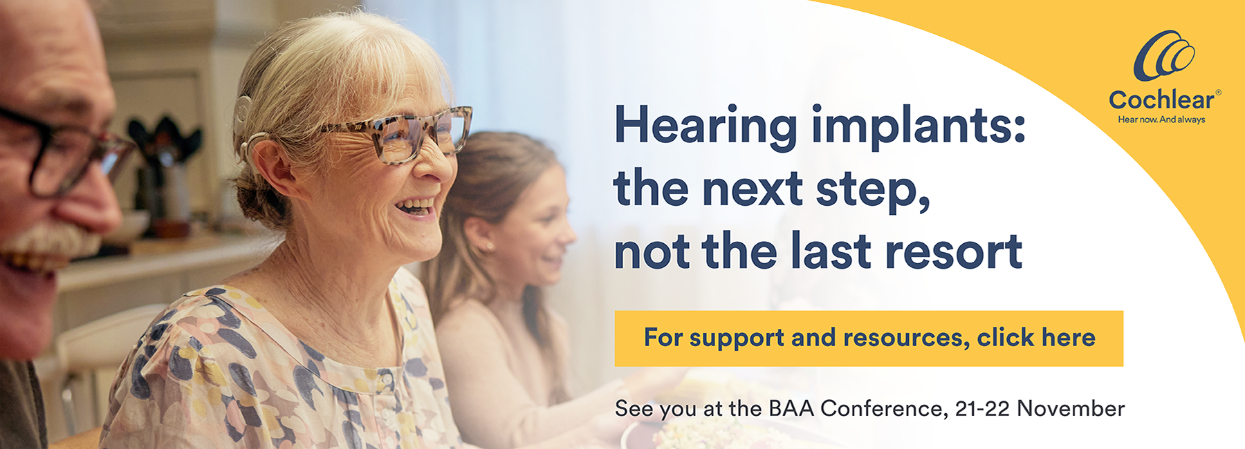 Official Conference Sponsor - Cochlear - British Academy of Audiology