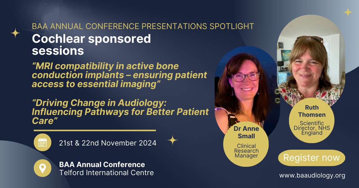 Official Conference Sponsor - Cochlear - British Academy of Audiology